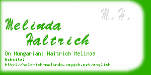 melinda haltrich business card